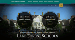 Desktop Screenshot of lakeforestschools.org
