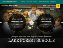 Tablet Screenshot of lakeforestschools.org